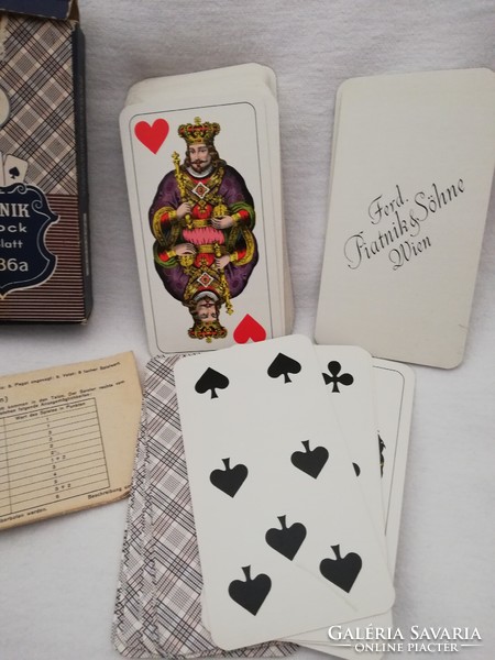 Vintage piatnik tarock card in box