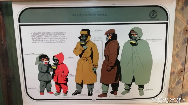 Pvop civil defense retro propaganda poster