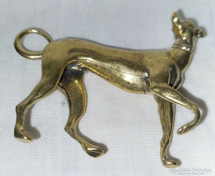 Miniature solid copper dog