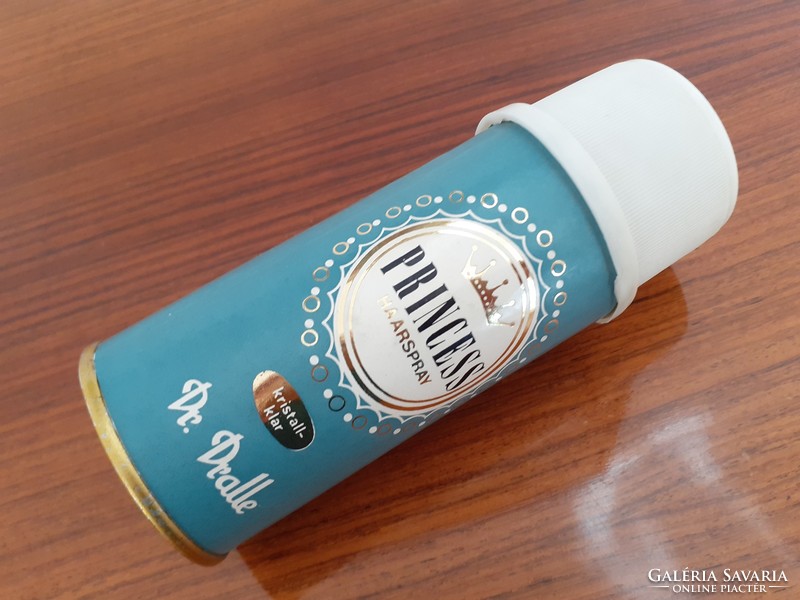 Retro hajápoló vintage Dr. Dralle Princess Haarspray régi flakon