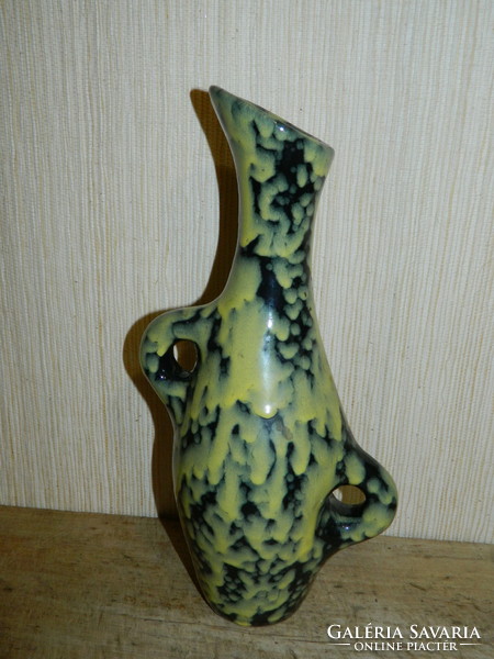 Retro numbered ceramic vase