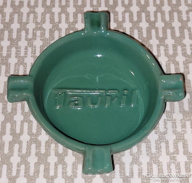 Tauril old glazed earthenware advertising ashtray