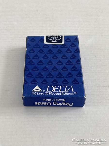 Retro, vintage Delta Airlines légitársaság francia kártya, bontatlan csomagolású