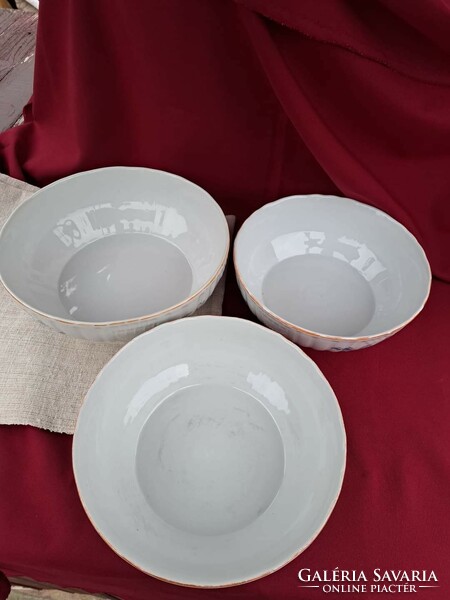 Zsolnay nefelejcses porcelán pogácsás tál pörköltes leveses nagymama tálja Gyűjtői darab nosztalgia