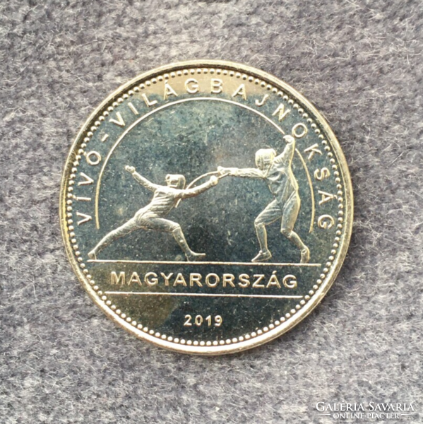 Vívó-Világbajnokság Magyarország 50 Ft-os emlékérem 2019