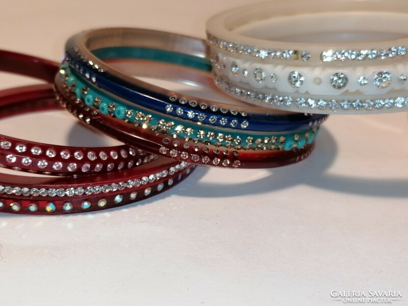 12 colorful rhinestone bracelets (45)