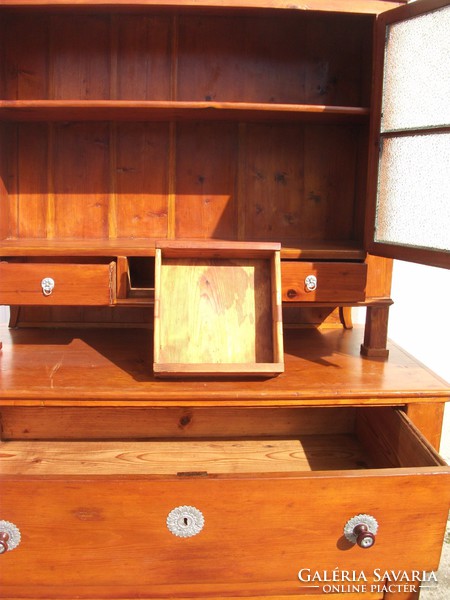 Early Biedermeier wardrobe, antique sideboard