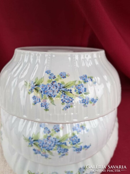 Zsolnay forget-me-not porcelain patty bowl stew soup grandmother's bowl collector's item nostalgia