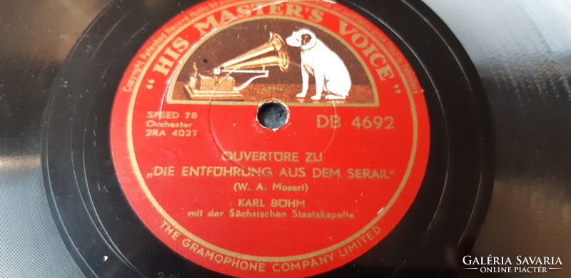 Karl Böhm conducts gramophone record at 78 rpm rare!