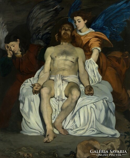 Manet - A halott Krisztus angyalokkal - reprint
