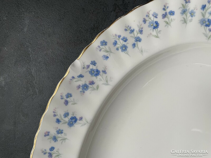 Royal albert memory lane English bone china large serving bowl with forget-me-nots