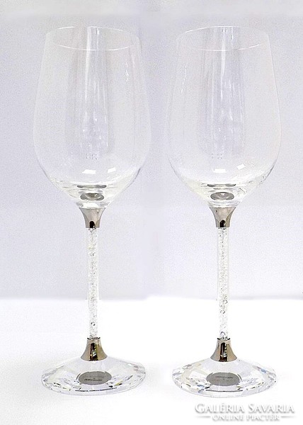 Wine glass set decorated with Swarovski crystals (bi46241)