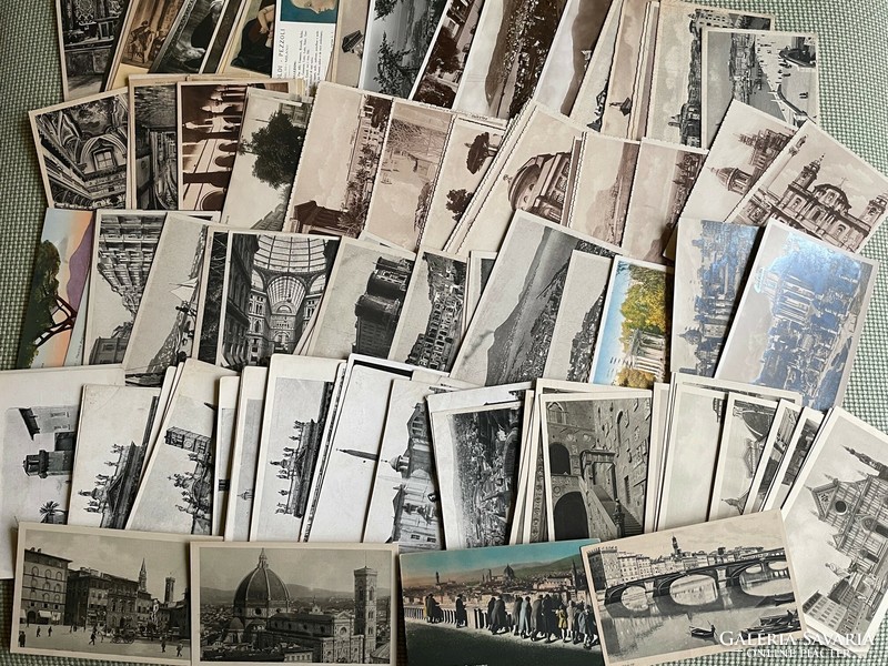 129 old Italian postcards (Rome, Naples, Florence, Venice, Palermo and some other cities)