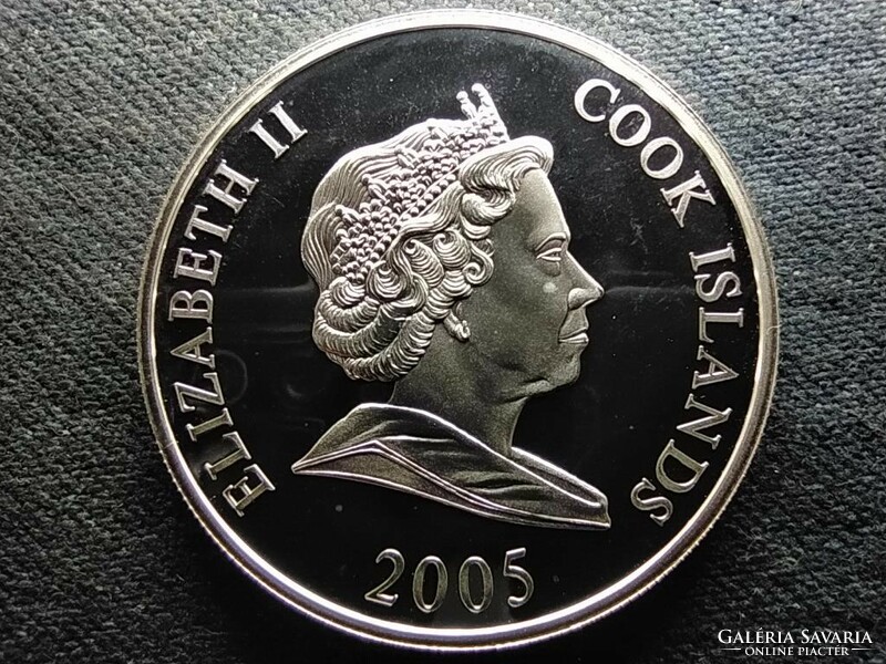 Cook-szigetek Gyorskorcsolya .999 ezüst 1 Dollár 2005 PP (id73534)