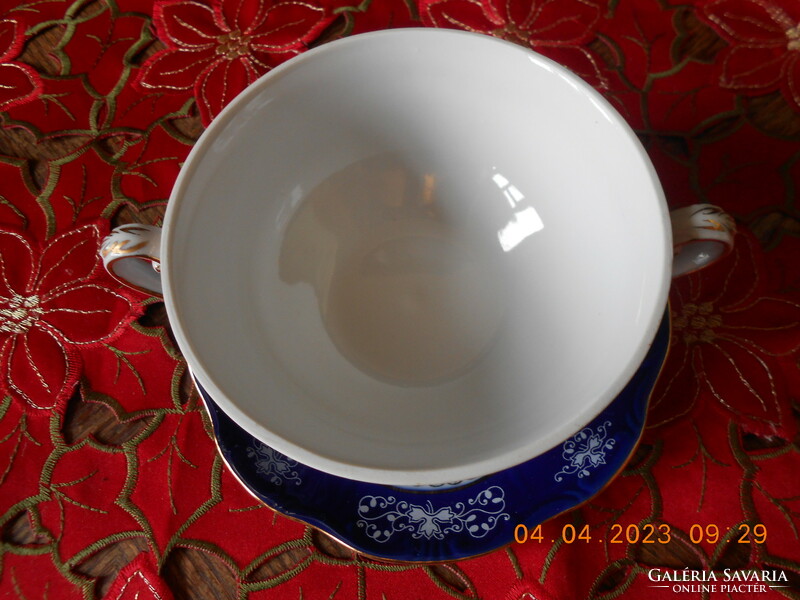 Zsolnay Pompadour II-es, nagyméretű leveses csésze