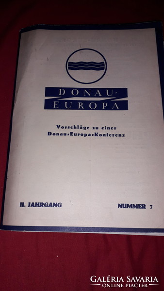 1933.Antique conference of the European countries on the Danube, publication with nearly 70 maps of Hungary