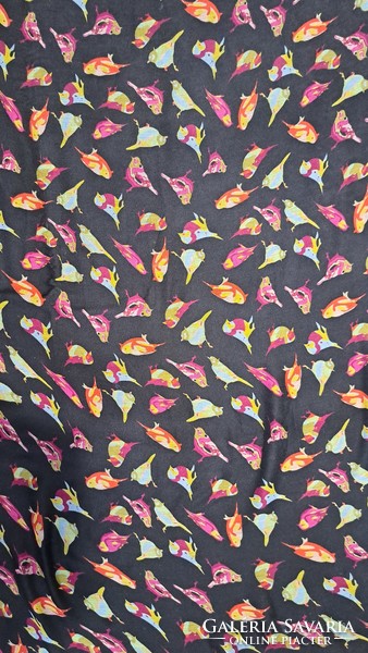 Women's colorful bird scarf, stole (l3657)