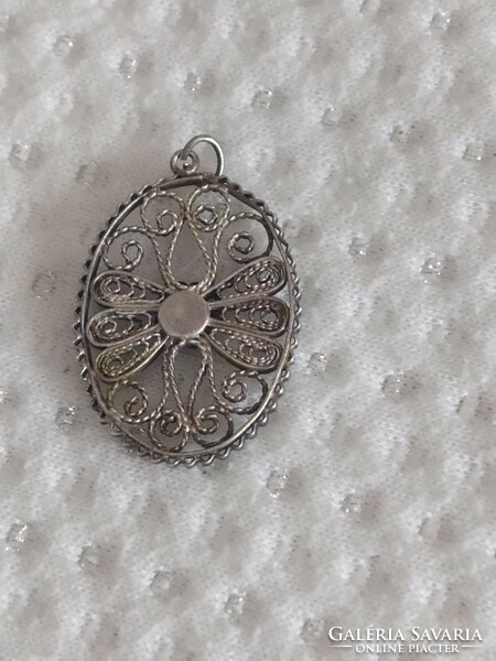 Filigree silver pendant for sale!
