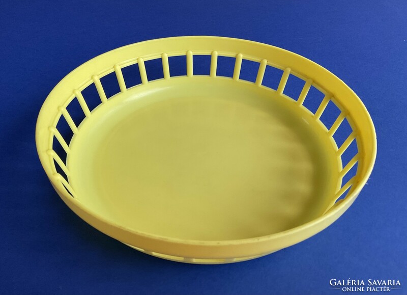 Gastroplast retro yellow plastic bread basket