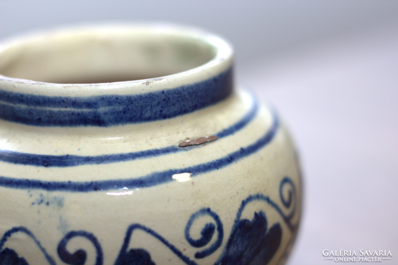 Korondi fehér-kék mini váza