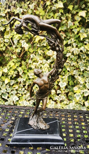 Artista pár - bronz szobor