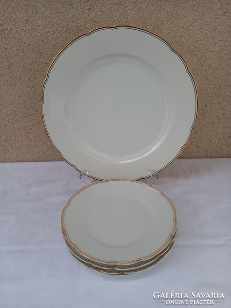 Old german altwasser porcelain cake platter with gift plates