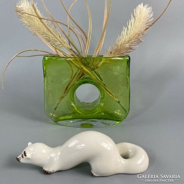 LFZ- hermelin porcelán figura 1970-es évekből