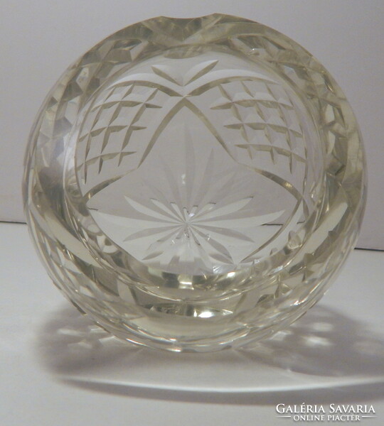 Rare, special, spherical crystal ashtray