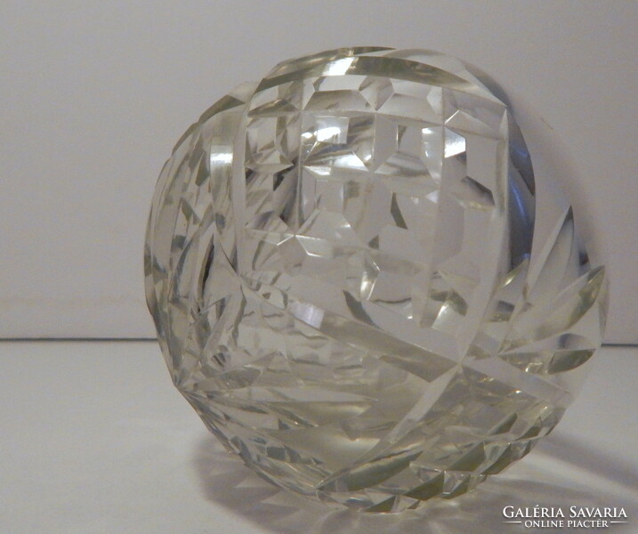 Rare, special, spherical crystal ashtray