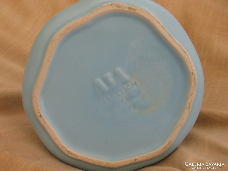 Asa selection germany ceramic gourd shape light blue vase