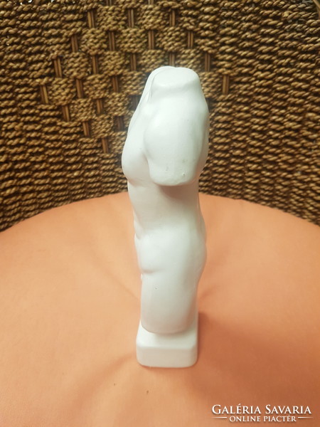 Male torso bisquit ceramic Dutch sculpture