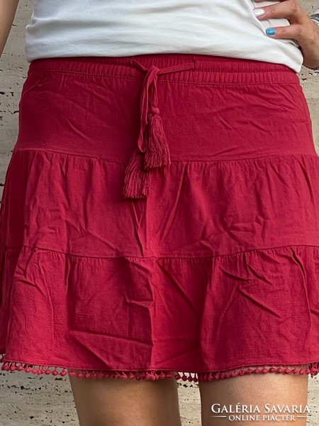 Terranova burgundy mini skirt with elastic waist
