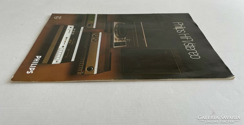 Retro, vintage Philips HIFI/stereo katalógus, cca. 1970