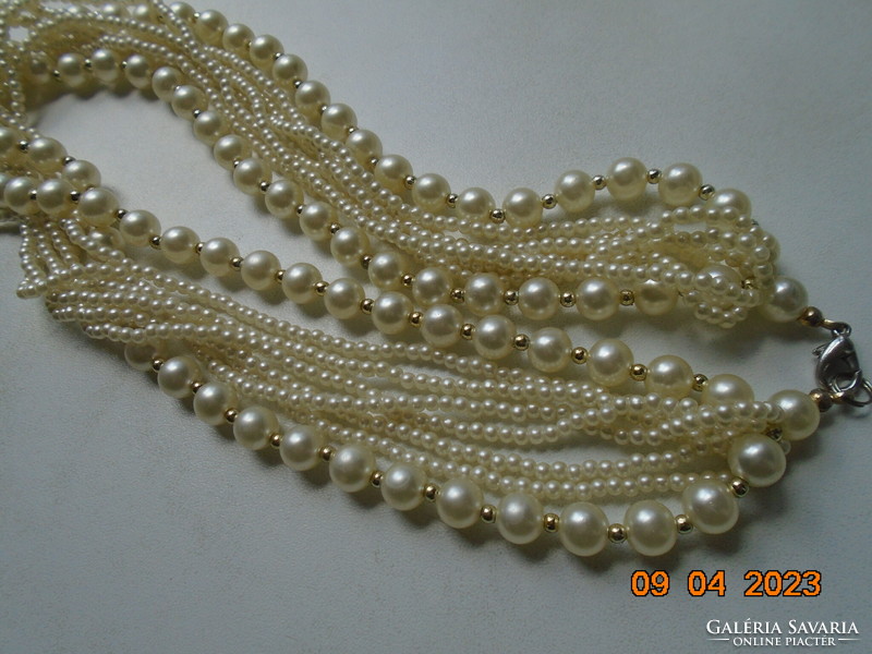 8-row tekla pearl necklace