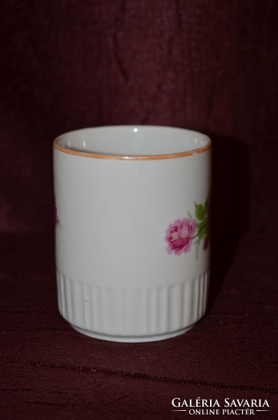 Zsolnay rose mug (damaged) (dbz 00130)