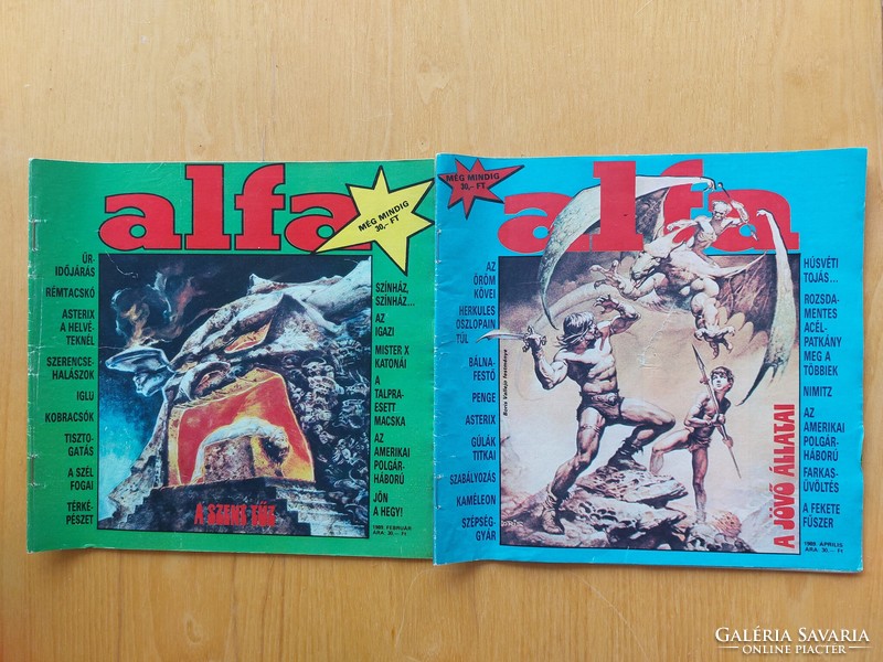 Alfa magazine, 1989, retro comics