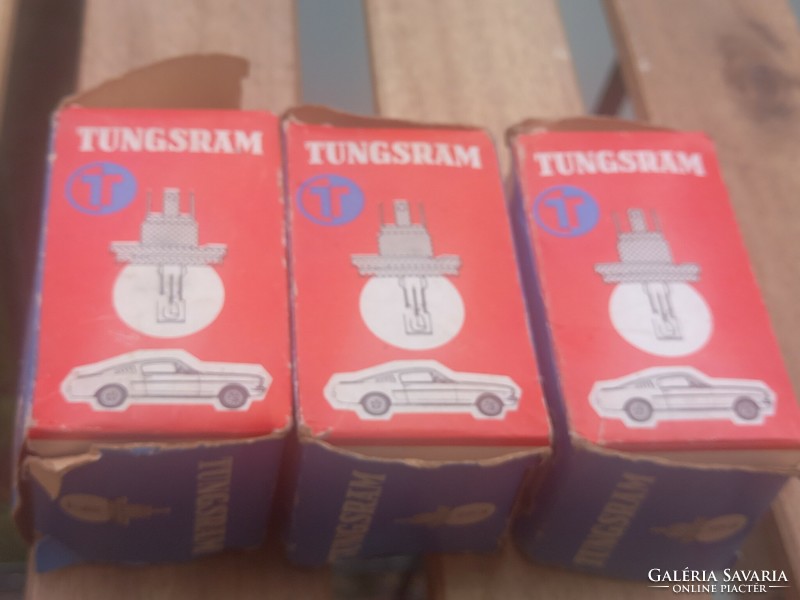Retro Tungsram autós izzó eredeti csomagolásában