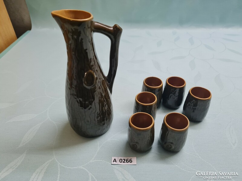 A0266 Magyarszombatfa ceramic company drinking set