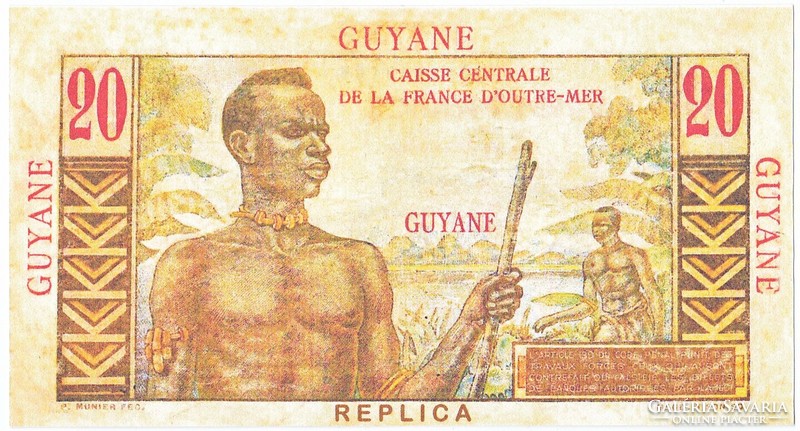 French Guiana 20 French Guiana francs 1947 replica