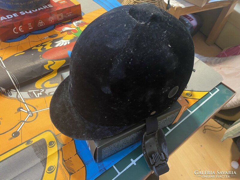 Old riding helmet