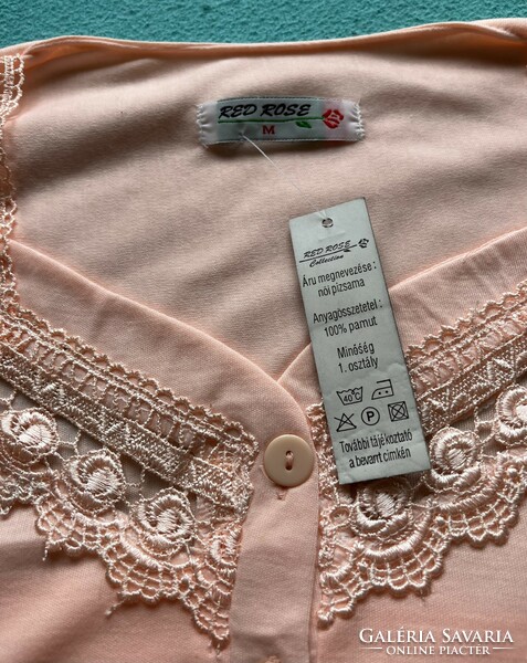 New, 100% cotton pajamas, size m, peach color