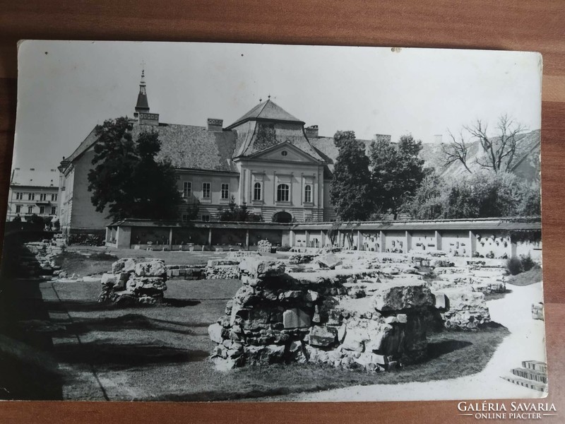 Székesfehérvár, medieval ruins, postcard from 1974