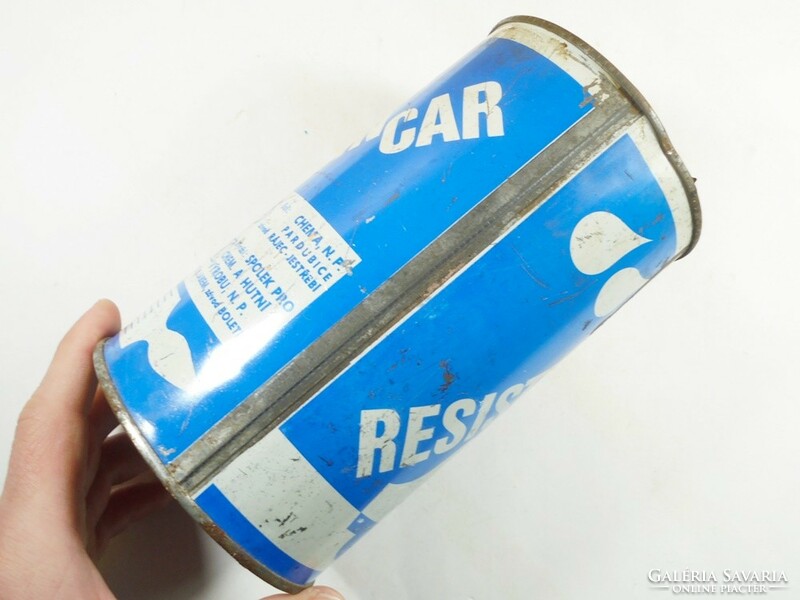 Retro tin can car care - Czechoslovak production 1980s