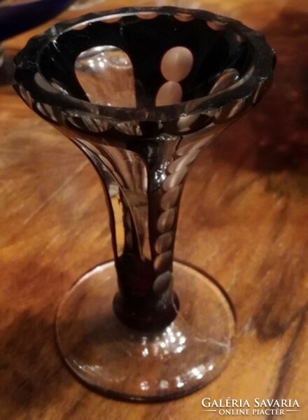 Small goblet vase violet vase vase - 12 cm - art&decoration