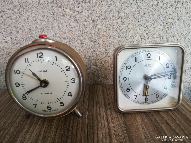 Old mom and ussr clock for decoration-part