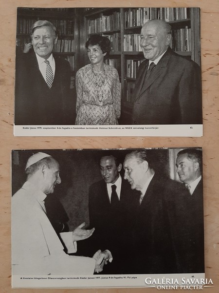 Nemzetközi Politikai események képekben 1981-es kiadás 65 db fótó melléklettel Brezsnyev , Kádár