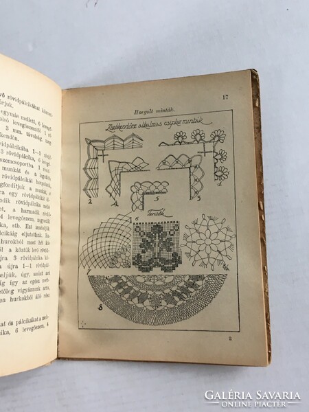 Ruzitska Jolán: Különböző csipkefajták. Kis könyvek - 1928.  ritka antik, régi könyv