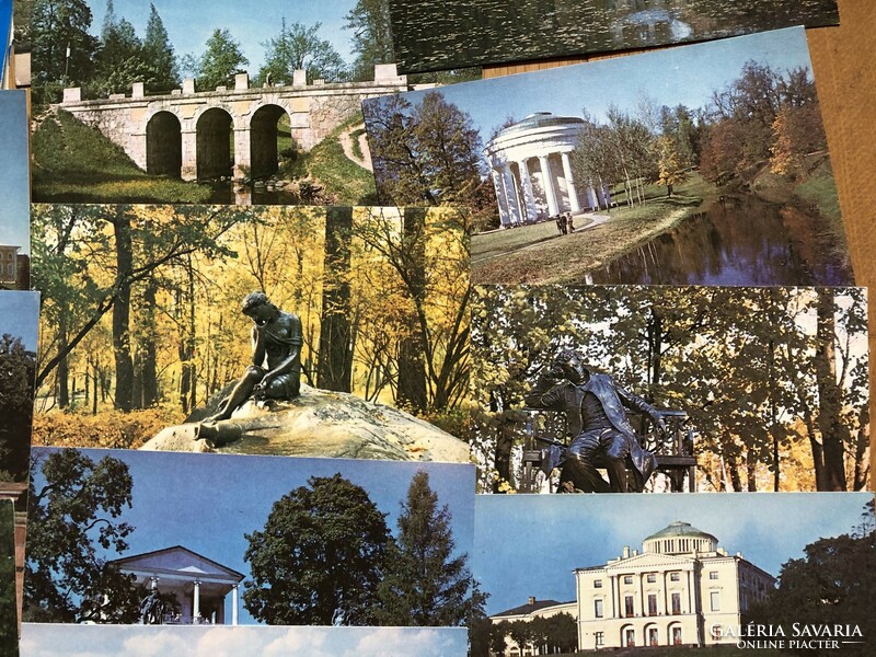 Nagyméretű régi LENINGRÁD képeslap tömb - 16 db -os  -  Postatiszta