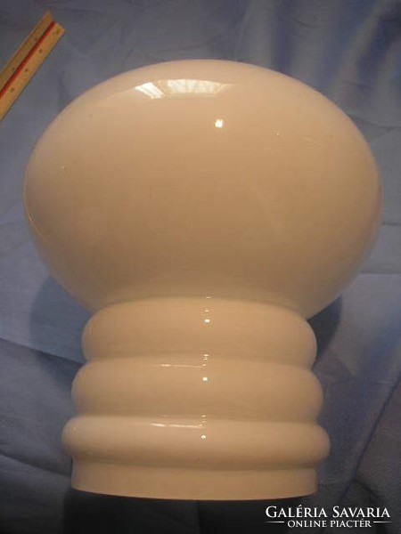 N15 art deco opal glass shade rarity with stepped design for sale clamp size 5.5 cm 18 cm height