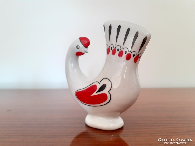 Retro folk porcelain bird